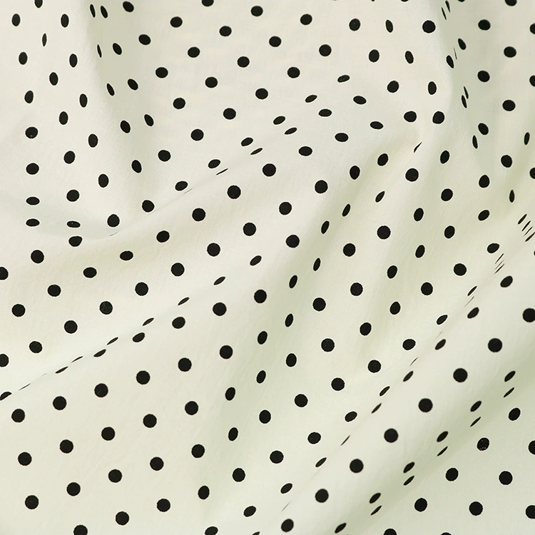 4 мм точка высокая плотность imitation tensile conventional classic small dot printed cotton cloth pure cotton woven flat cloth printed cloth