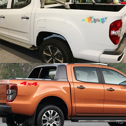 Foreign trade hot-selling car door side decals pickup truck tailgate decoration 4x4 personalized creative stickers truck body tail stickers