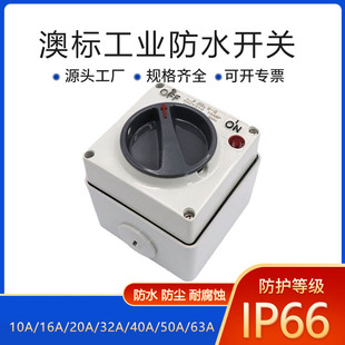 Australian Standard Knob Switch Australian Outdoor Waterproof Switch Industrial New Zealand Ukf Isolation Switch Ip66 Load