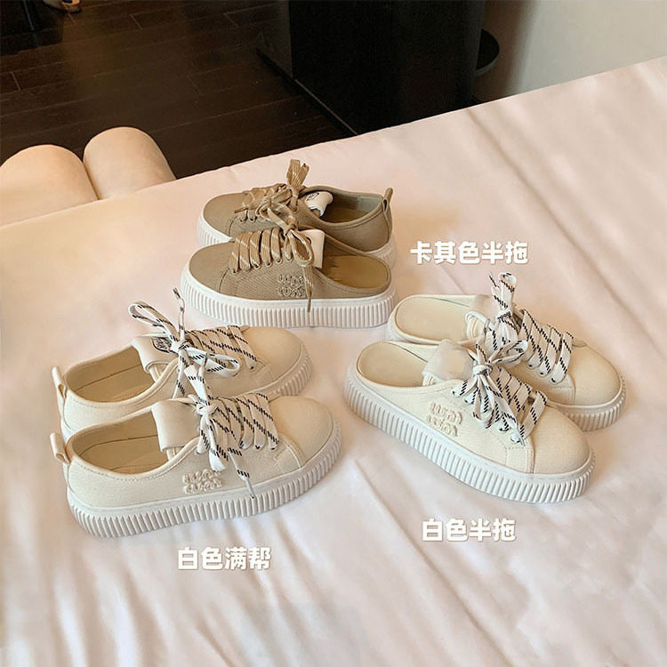 Cloth women's slippers platform