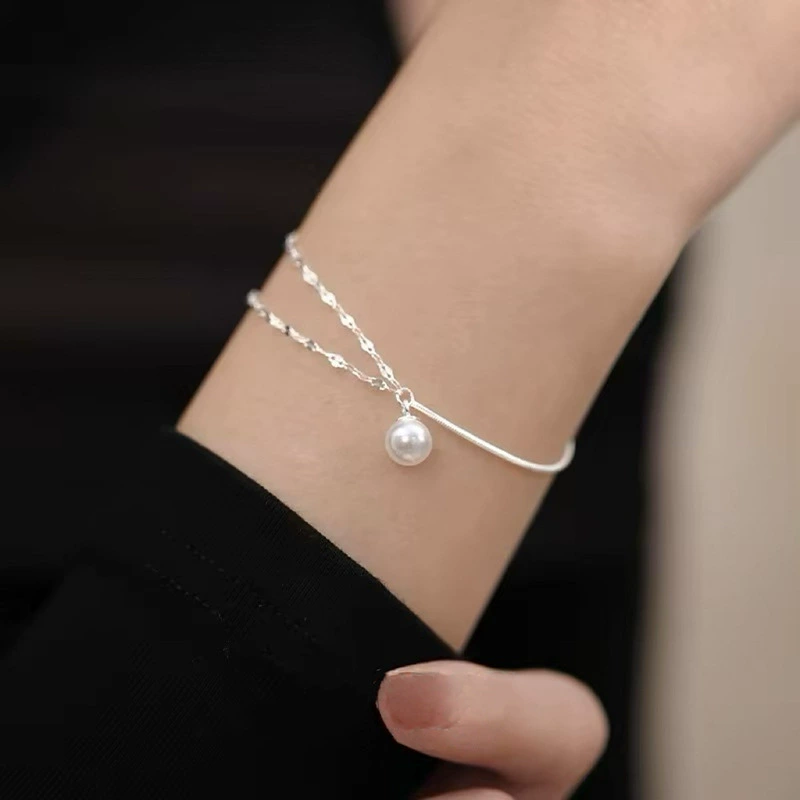 Round Zircon Bracelet Beads, 925 Silver Sample, Simple Elegant Charm (Multiple Codes)