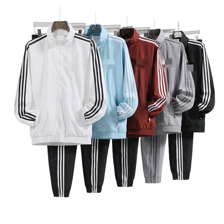 New Style Embroidered Firebird Three-Stripe Woven Windbreaker Jacket for Men and Women Kb2491