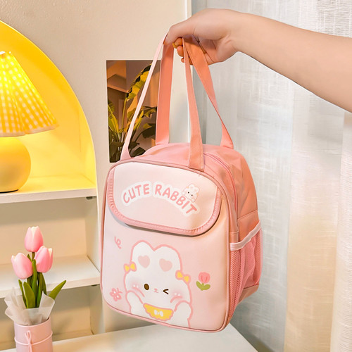 Cute insulated lunch box bag, portable lunch box to take to work, thickened lunch bag, high-looking portable aluminum foil lunch box lunch box