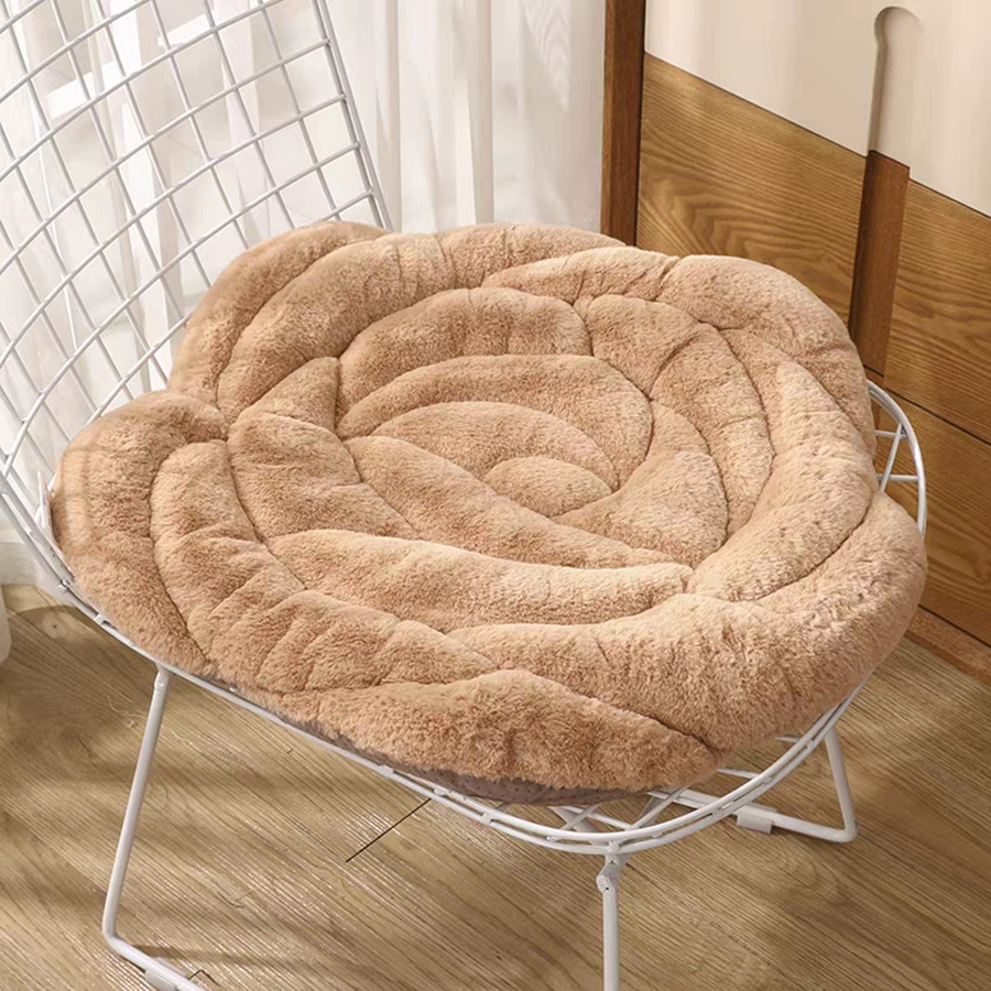 해바라기 쿠션 - 브라운