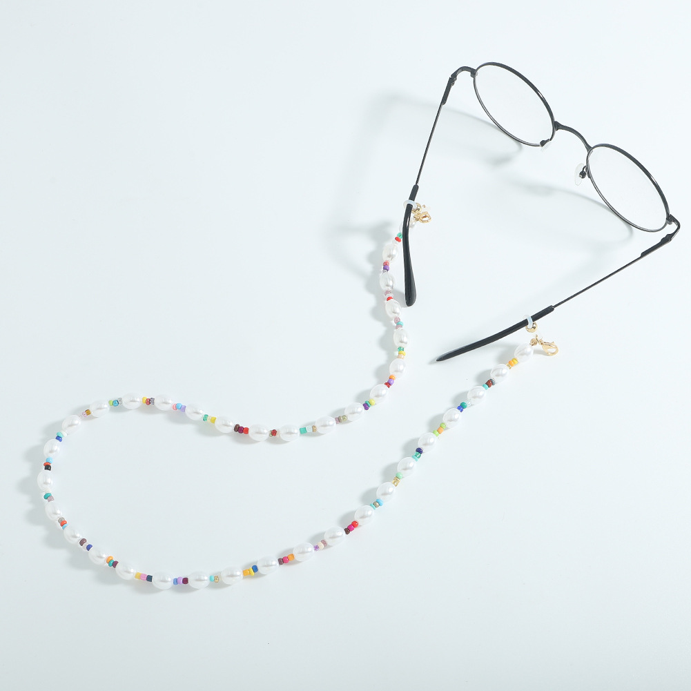 fashion pearl chain rice bead glasses chain wholesale jewelry Nihaojewelrypicture7