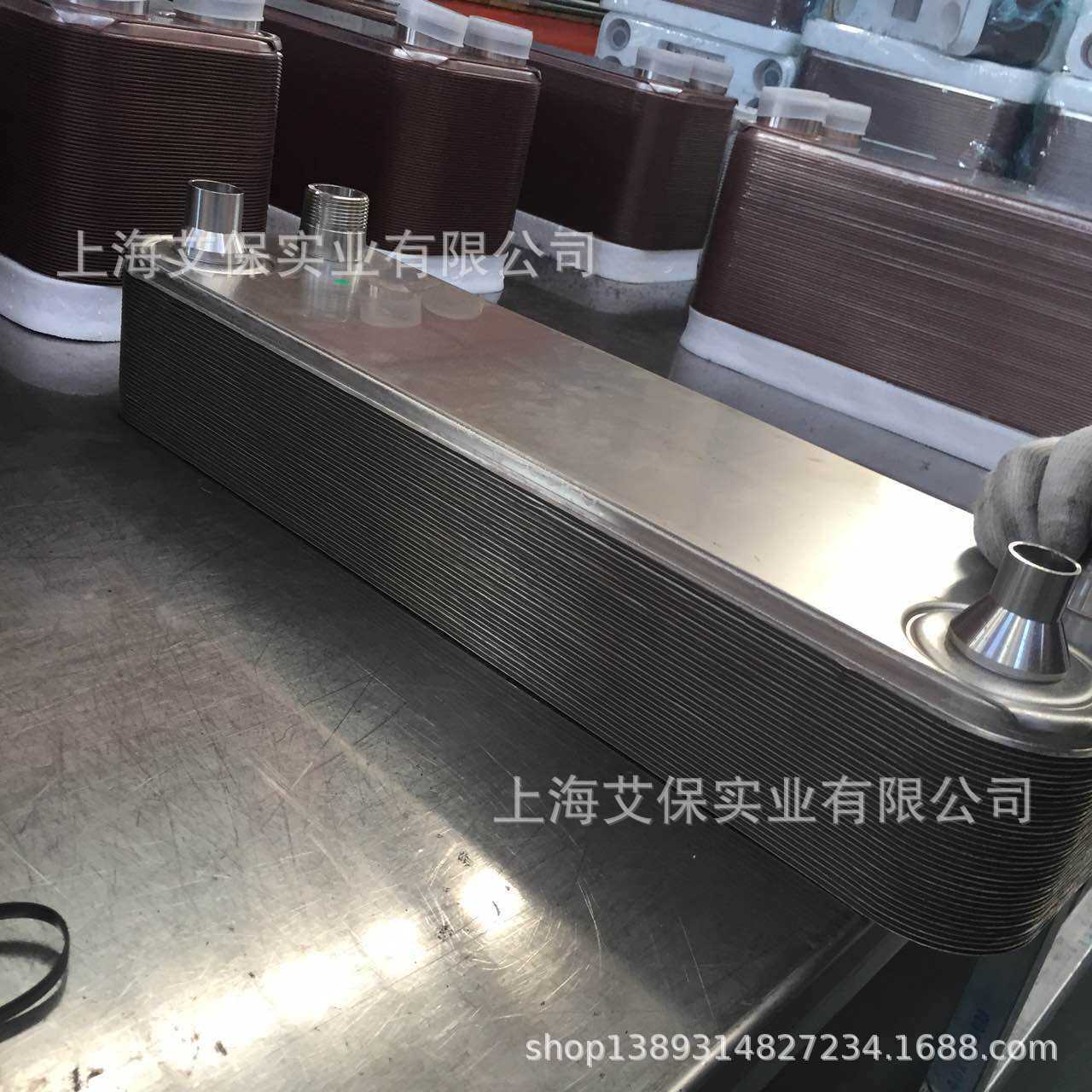 江苏南京304/316L钎焊式板式换热器 B3-095-92过水热交换器厂家