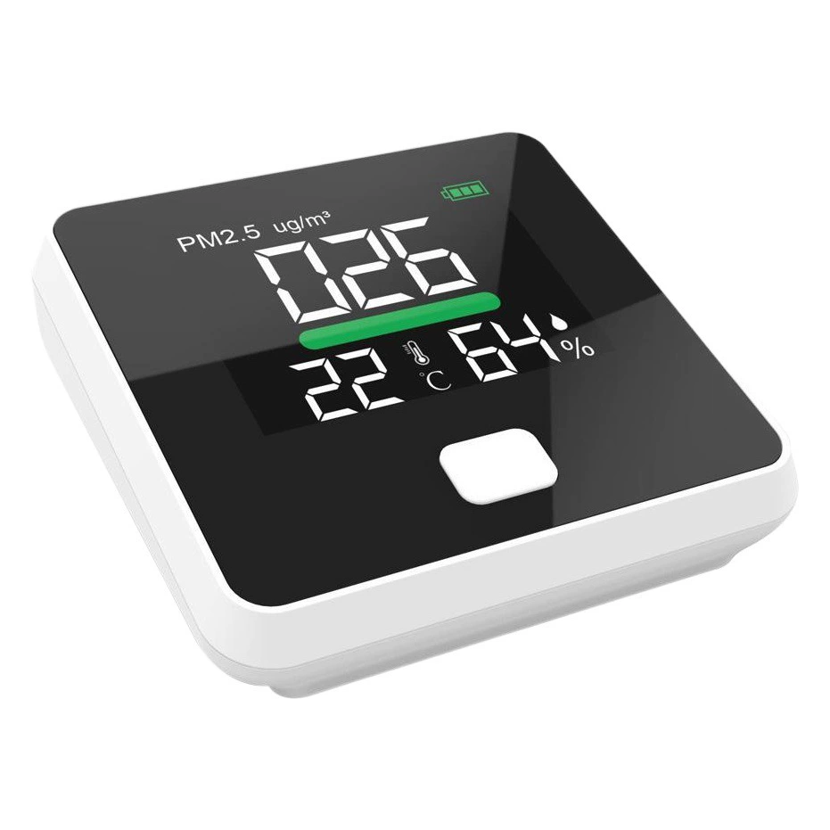 Детектор смога 3-в-1: лазерный датчик для обнаружения пыли PM2.5 в помещении, определение в реальном времени