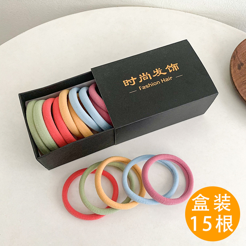 Caja de regalo banda de pelo sin costuras cuerda de pelo 2022 nueva banda de goma lazo de pelo femenino adulto alto elástico cuerda de pelo durable