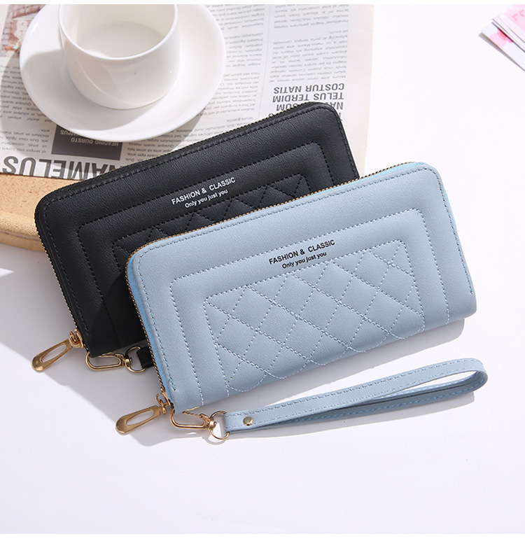 103g Weight pu Lining Material Side Zipper Closure Type Long Wallets Bags Type 1 Piece Quantity Holiday, Banquet, Selfie Occasion pu Material Contrast Binding Function Solid Color Pattern All Seasons Season Women's Gender Sweet Style Square Shape Women's Solid Color Pu Side Zipper Wallets 15