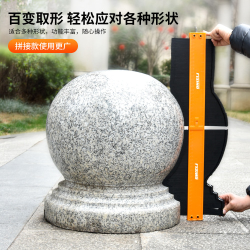 Contour gauge with lock, contour ruler, profiling gauge, Contourgauge woodworking measuring gauge, shape taker, arc measuring ruler