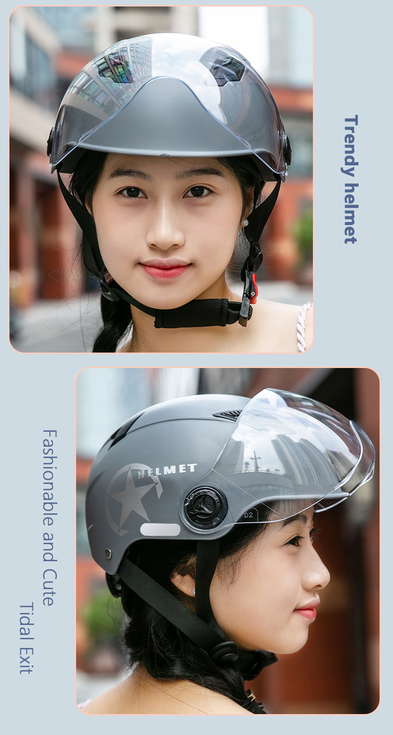 3C Certified Electric Vehicle Helmet, Motorcycle Safety Helmet, Cycling Half Helmet, Protective Commuter Helmet, Anti-Uv
