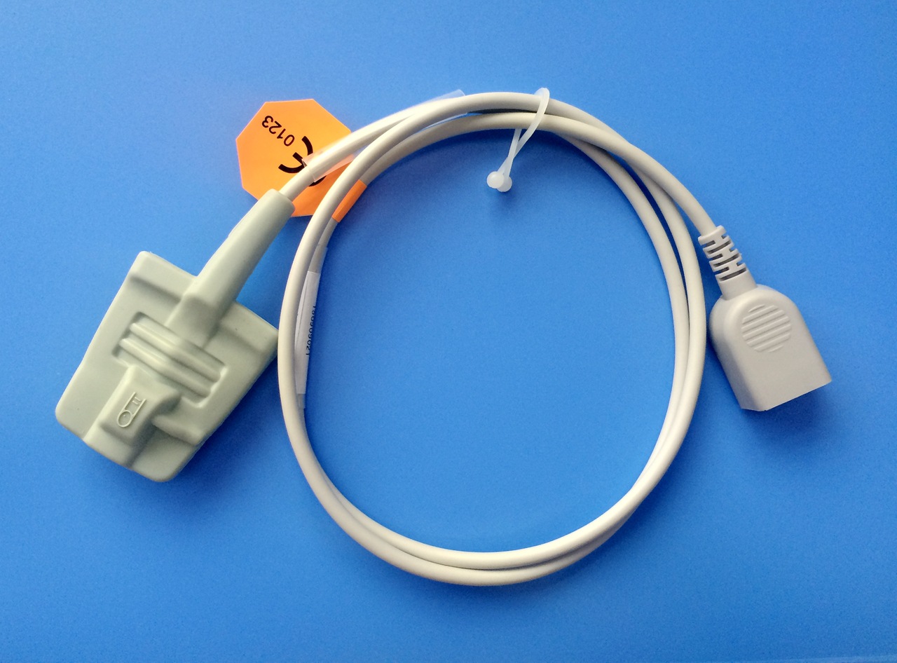 兼容日本光电DB9短线成人指夹式血氧探头、监护仪血氧饱和度探头