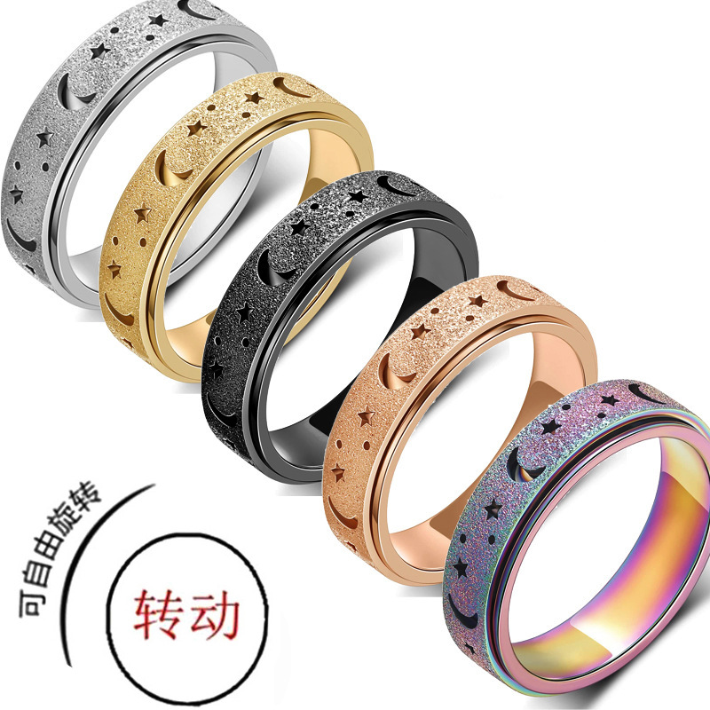 Stylish Fidget Ring For Anxiety Relief And Quiet Stress Control_voghion.com