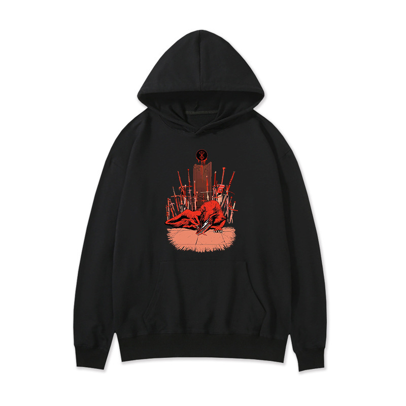 Swordwind Legend Anime Periférico Suéter con capucha Marca Warrior Segunda dimensión Sudadera con capucha suelta casual europea y americana