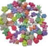 15mm mixed color five -petal flower -shaped bead -shaped plastic beads transparent color acrylic DIY accessories solid color petal beads