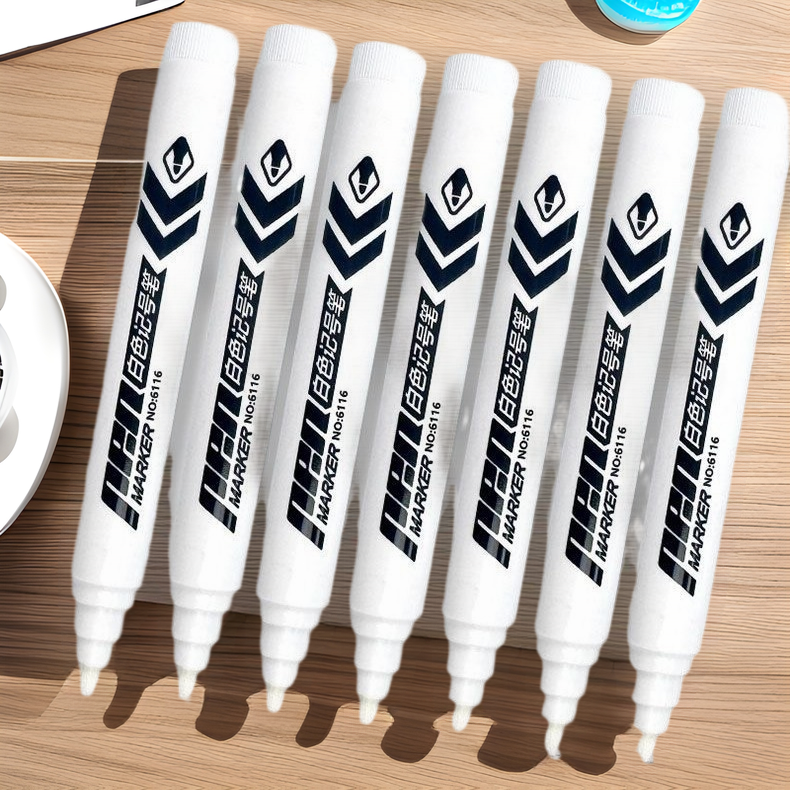 Thick head white mark large pen oily non-fading waterproof non-fading large head pen express code pen non-erasable