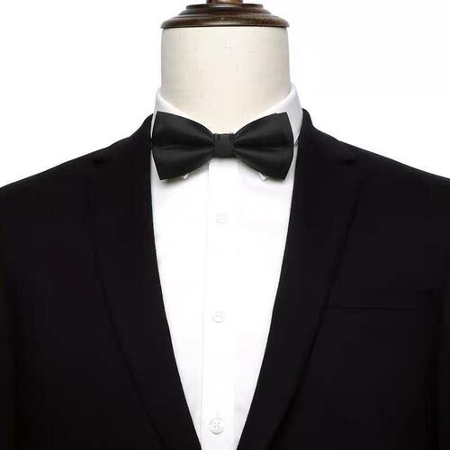 Bow tie groom wedding wedding bachelor black red formal solid color men's suit bow tie tie