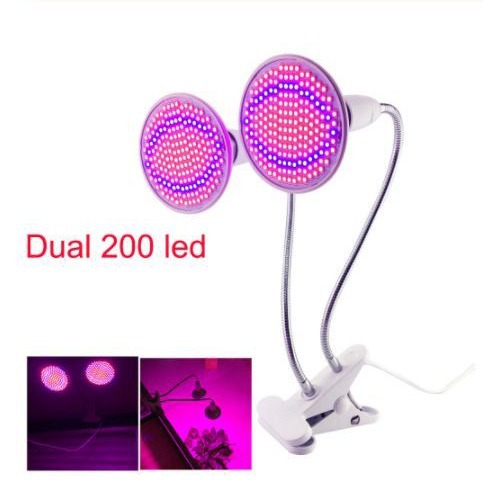 LED clip de la lámpara de crecimiento de las plantas 72 cuentas 126 cuentas 200 cuentas 290 cuentas de la planta de relleno de luz de flores suculentas para colorear