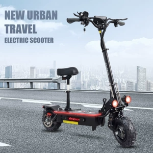 Electric scooter with high range, portable and foldable, two-wheeled lithium battery scooter, portable performance