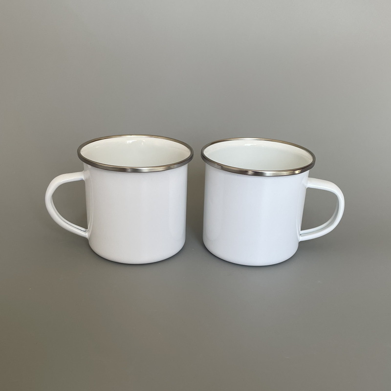 Heat sublimation stainless steel enamel cup enamel coating cup…
