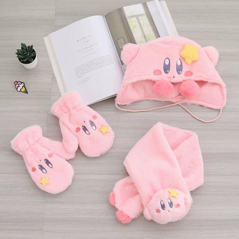 Очаровательный бархатный комплект: шарф Kabi, теплые перчатки Kirby и стильная кепка-бейсболка Kabi
