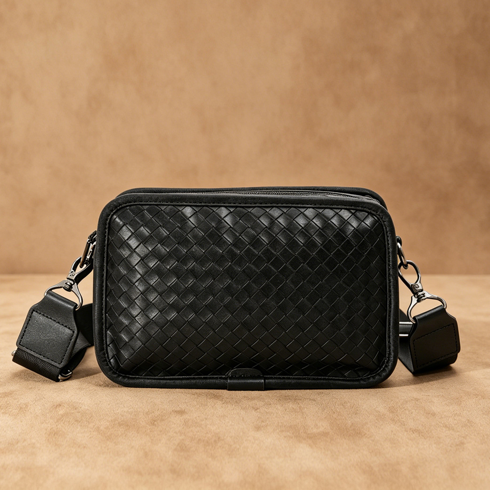 2026 Fashionable Woven Men's Bag, Stylish Handmade Woven Men's Crossbody Bag, Trendy Casual Men's Shoulder Bag, Classic