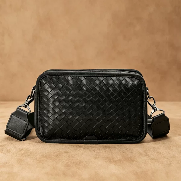 2026 Fashionable Woven Men's Bag, Stylish Handmade Woven Men's Crossbody Bag, Trendy Casual Men's Shoulder Bag, Classic