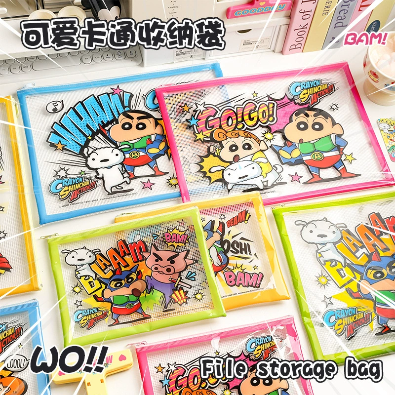 Пакет Crayon Shin-chan Set Set подлинный милый маленький новый граффити декоративный файл сумка студенческих тестовых работ