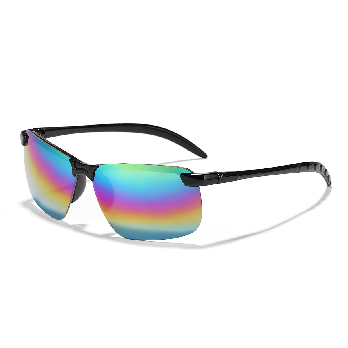 Los nuevos niños al por mayor de moda personalizada medio-Marco al aire libre bicicleta deportes gafas de sol a prueba de UV