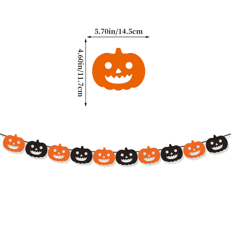 2025 新しいハロウィンフラッグゴーストフェスティバルパーティー装飾漫画カボチャゴーストバナーフラワー卸売カスタマイズ|undefined