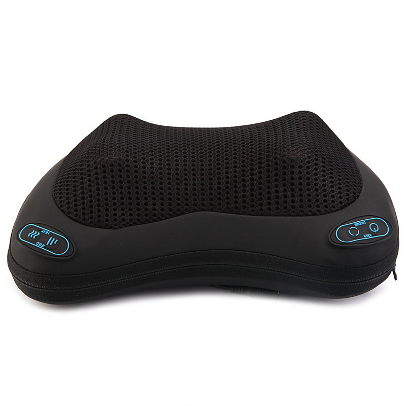Masaje de columna cervical transfronterizo masaje de hombro y cuello lumbar para automóviles almohada de masaje eléctrica de calefacción inteligente de 8 cabezas image 3
