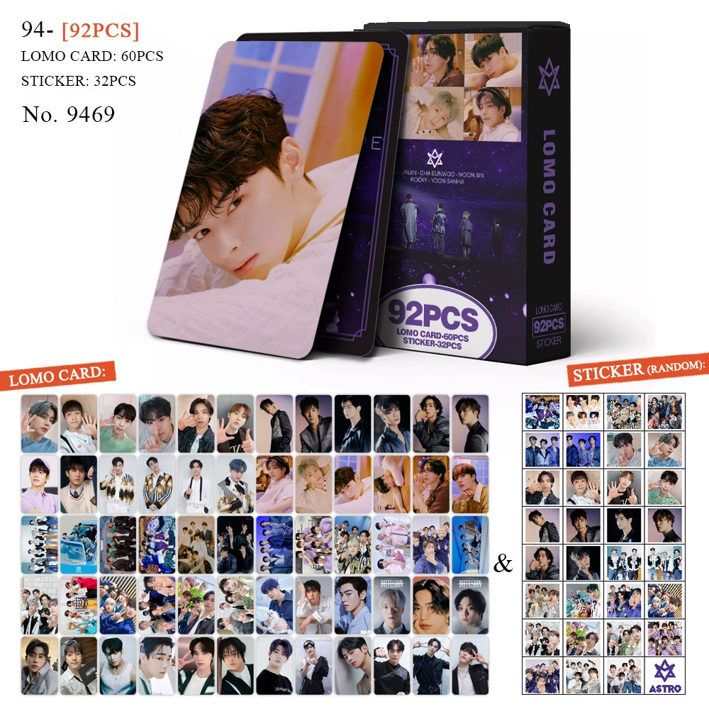 Набор 92 карточки с фото, BTS BPSKTWICE, двусторонние LOMO-карточки, фабричная печать