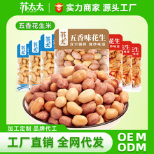 苏太太五香花生米实惠装酒吧KTV零食批发真空小包装 500g麻辣味