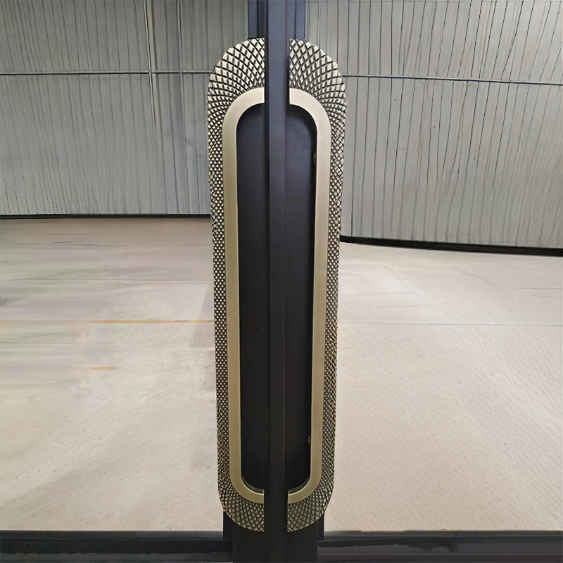 Роскошная стеклянная дверная ручка, новая черная антикварная медная дверная ручка в китайском стиле, раздвижная дверь, деревянная дверь, алюминиевая резная ручка