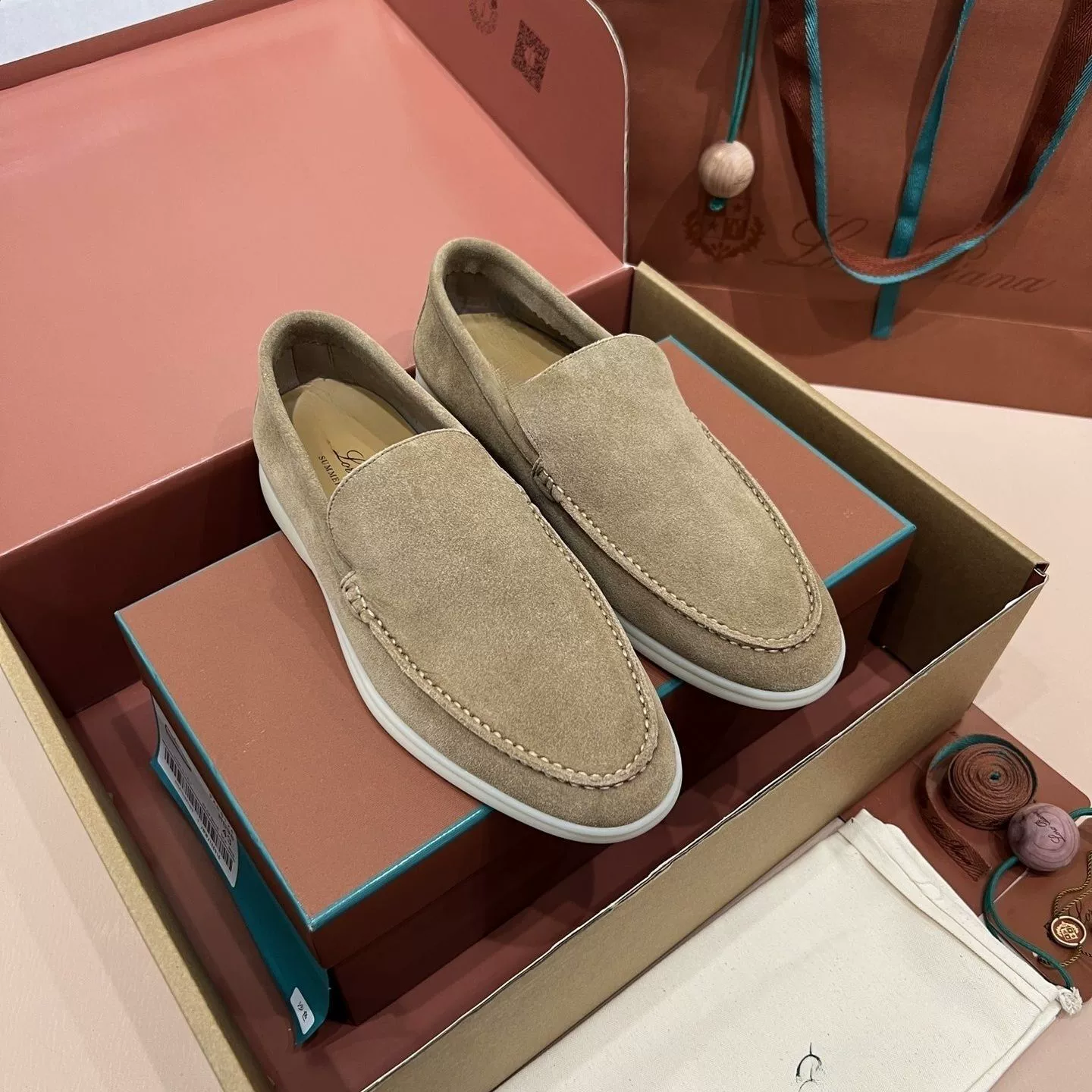 LP经典款男士麂皮绒面乐福鞋老钱风商务休闲鞋舒适平底一脚蹬男鞋