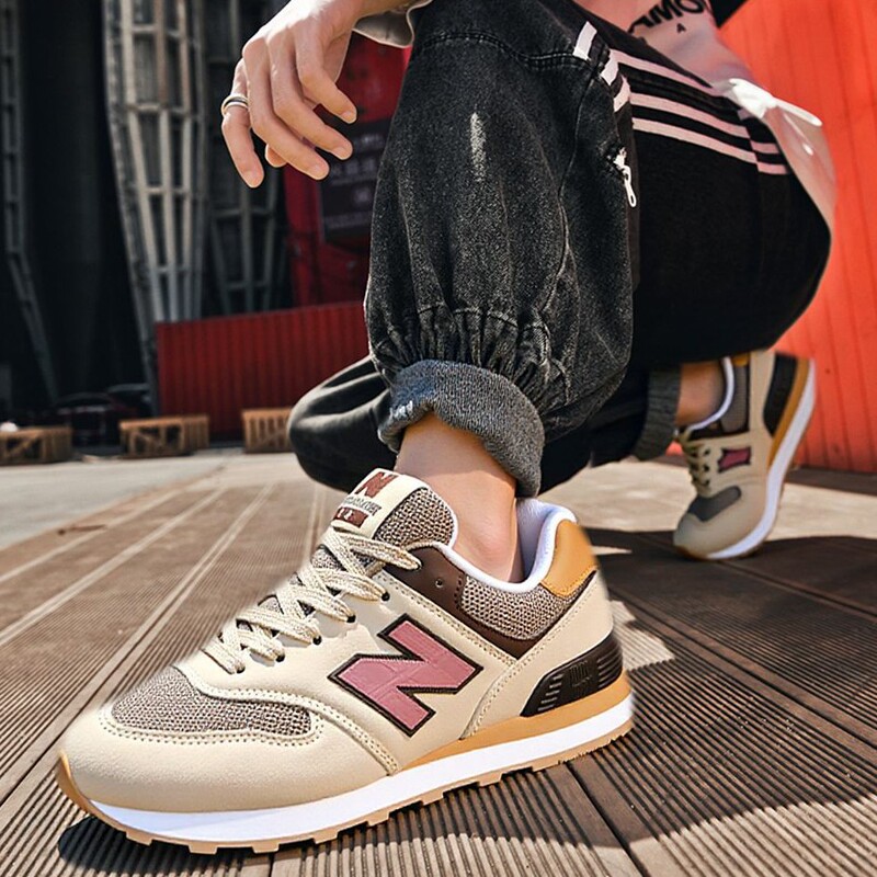 New Balance Unisex Breathable Sneakers New Summer Fashion Casual Shoes New Balance Newnb574 Lightweight