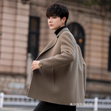春秋季毛呢西服上衣男士加厚款外套韩版宽松2025潮牌西装男装凰沙