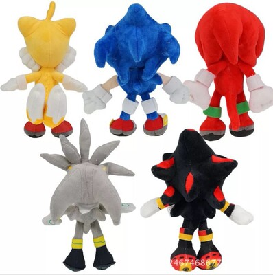 跨境超音鼠毛絨玩具Sonic索尼克毛絨玩具刺猬公仔