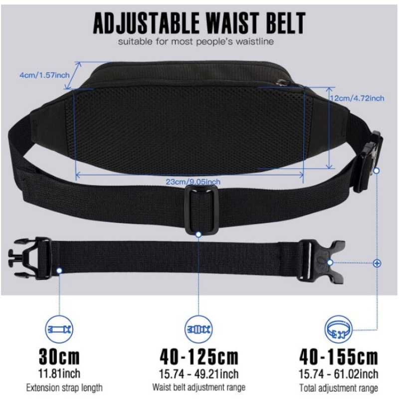 Nueva bolsa de cintura para hombres, bolsa de cintura multipropósito al aire libre, bolsa de cintura casual coreana, bolsa de pecho para hombres, moda