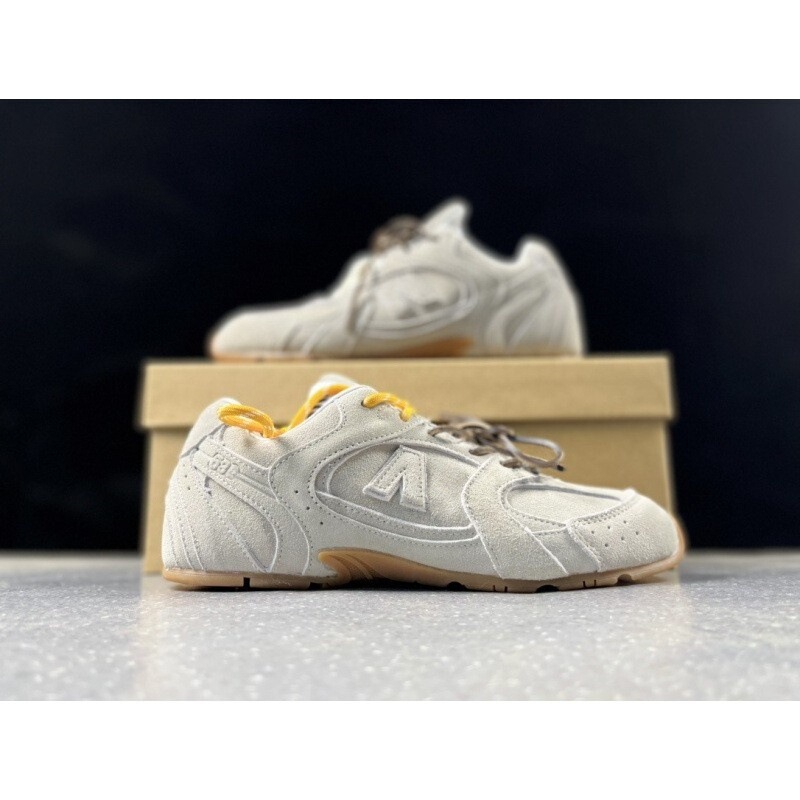莆田靴純粋なオリジナル nb530x ミュウミュウミュウ道徳トレーニングシューズカップル通気性お父さん靴レースアップフォレストシューズスエード|undefined