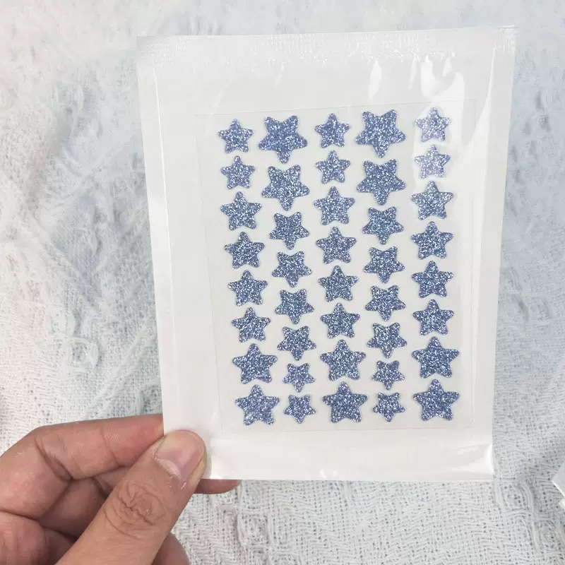 Blue glitter powder 40 capsules + white bag