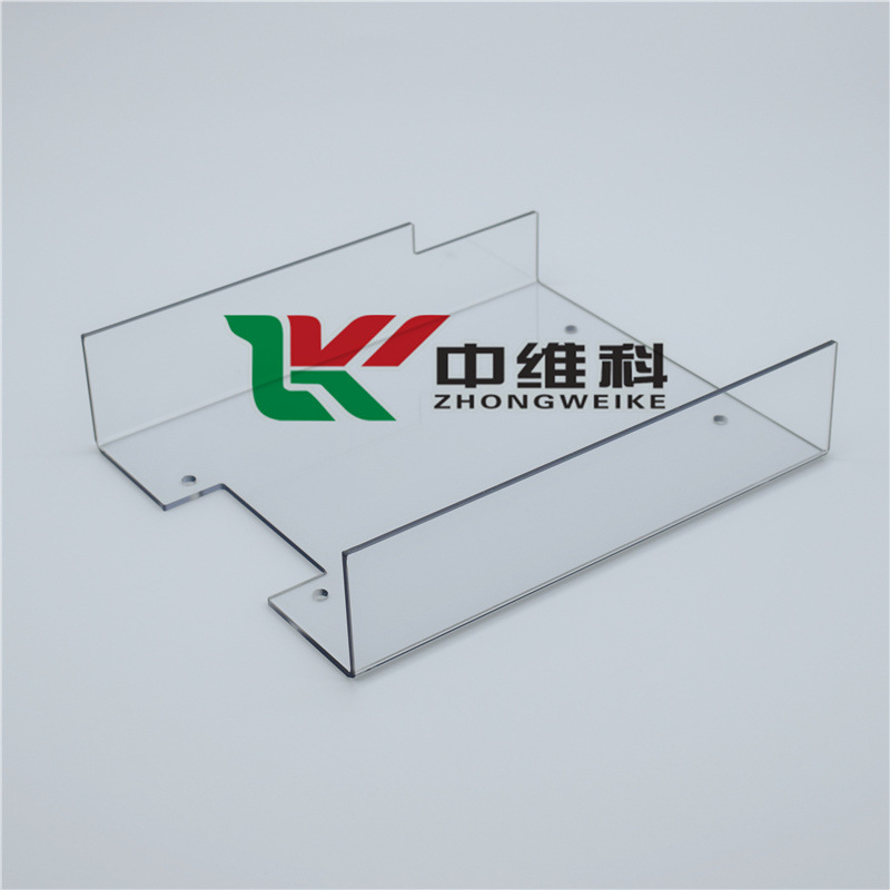 PC耐力板折弯加工冷热弯成型雕刻打孔PC板防护罩防护板加工