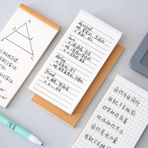 Xiaohongshu's same style ins note pad, creative mini notebook, tearable notepad, list planner, wholesale