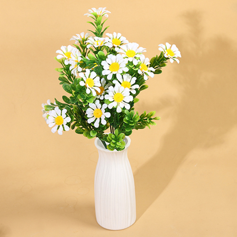 7頭35目米蘭菊 仿真把束蘭花人造塑料絹花家居田園裝飾 廠家供應