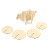 Kitchen supplies Creative cute coasters wholesale home wood insulation pad meal cushion coasters