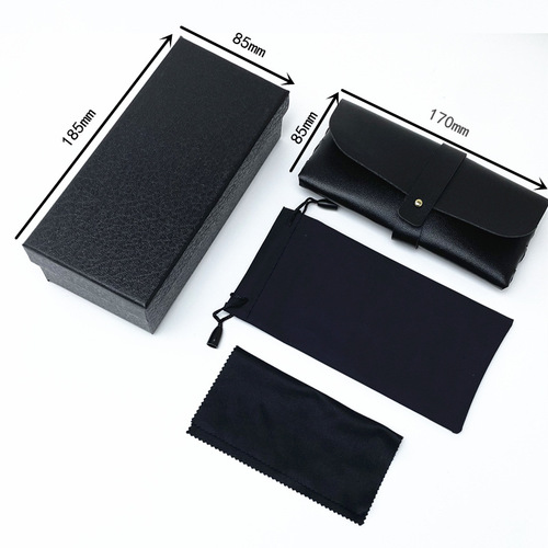 Goggles, high-end, premium, eyeglass cases, eyeglass pouches, polarized test cards, eyeglass screws, and screwdrivers.