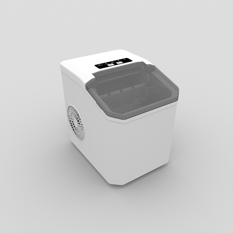 Hong Kong y Taiwán pueden usar máquina de hielo doméstica pequeña portátil al aire libre dormitorio de estudiantes totalmente automático de baja potencia transfronteriza