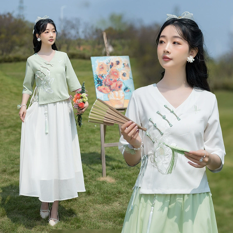 Новый китайский стиль ретро-литературный женский чай