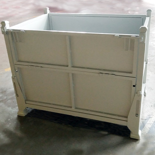 Stackable Iron Plate Box Heavy-Duty Storage Cage Manufacturer Ready Supply Folding Metal Turnover Box