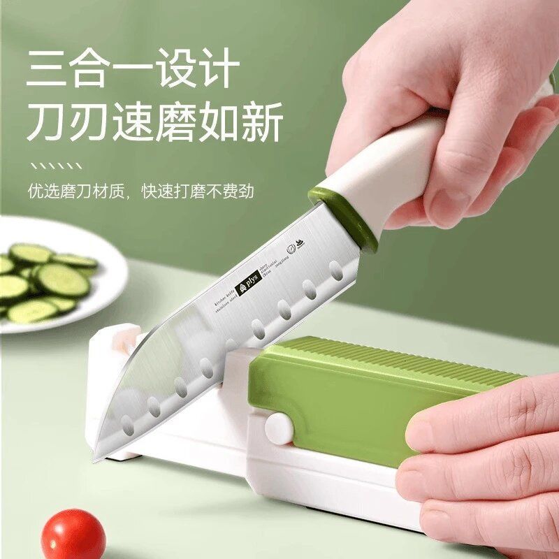 Nuevo afilador de cuchillo plegable multifuncional doméstico afilador rápido afilador de piedra afilador de cuchillo de cocina tijeras afilador de herramienta
